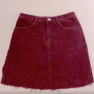 Brandy Melville Juliette Corduroy Mini Skirt